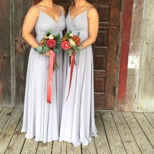 Grey bridesmaids dress